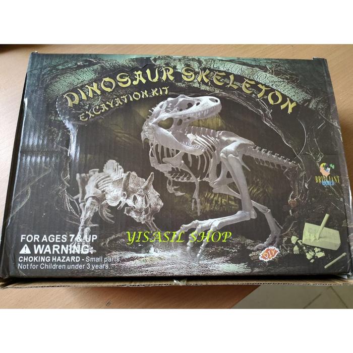 Gambar SET MAINAN EDUKASI ARKEOLOGI FOSIL DINOSAURUS dari yisasilshop undefined Tokopedia