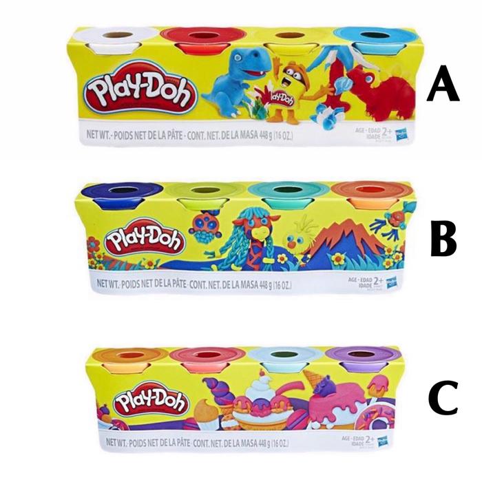 Jual Play-Doh 4 Pack Refill Size Besar 