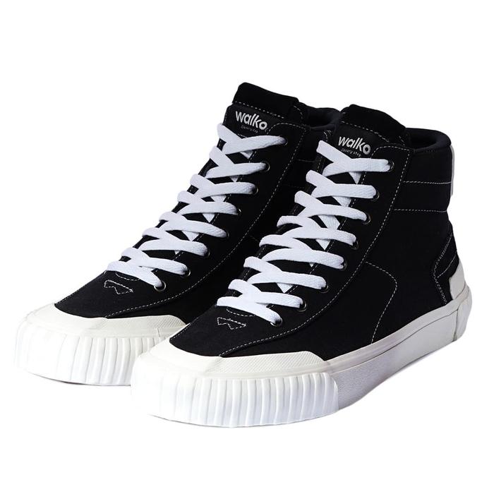 Gambar Sepatu Sneakers WALKO - vulcanized Shoes - Alden High Black dari Walko Every Step undefined Tokopedia