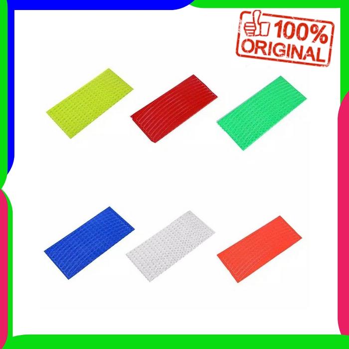 Gambar stiker sticker velk pelk sepeda reflektor memantulkan cahaya - Merah dari Anshop Beauty undefined Tokopedia