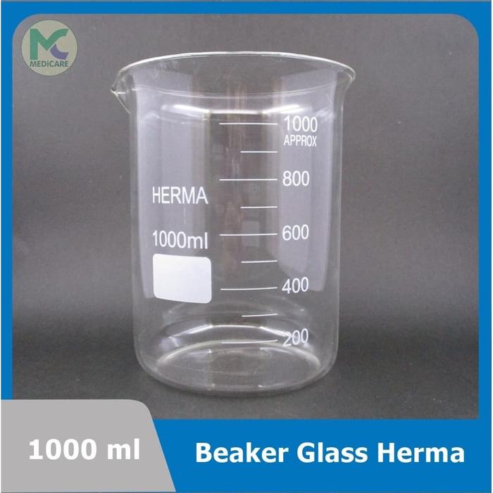 Jual Beaker Glass 1000 Ml Herma Kota Malang Medicare Alkes Tokopedia