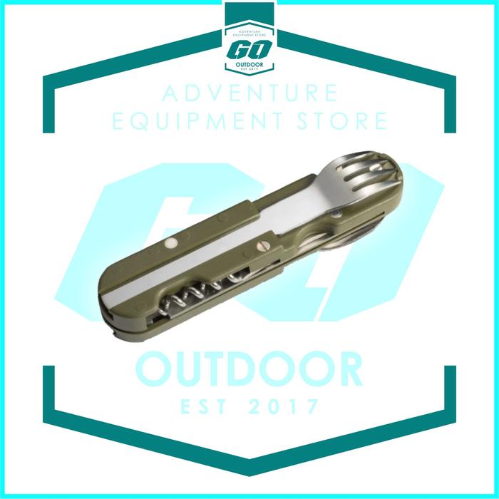 Gambar Sendok Set Army - Alat Makan Set Lipat Multifungsi Camping Hiking dari Go Outdoor Indonesia undefined Tokopedia
