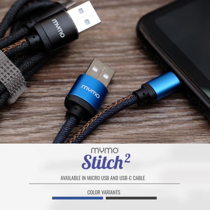 Gambar Kabel Data Fast Charging Micro USB / TYPE-C MYMO Stitch QC 3.0 Cable - Micro USB dari SLN Store undefined Tokopedia