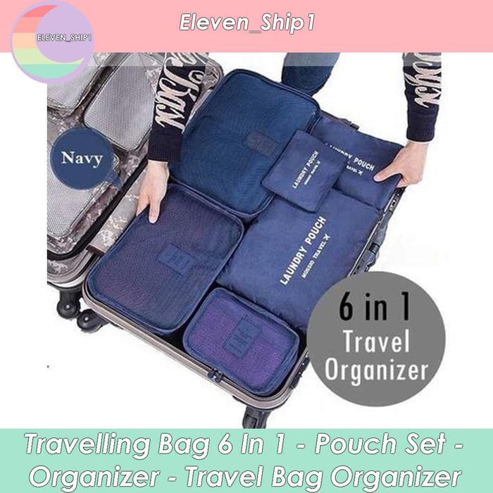 Travel bag organizer 6 cheap in 1