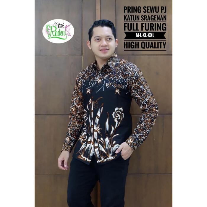 Gambar PRING SEWU RADEN KEMEJA BATIK PRIA SOLO LENGAN PANJANG FURING RAHAYU dari batiksoloamanah undefined Tokopedia