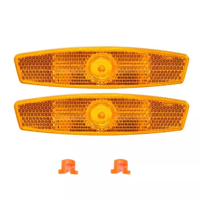 Gambar Reflektor Velg Sepeda Mata Kucing Jari Sepeda / Bike Safety Clip 2 PCS - Kuning dari KLIK MOTORSPORT undefined Tokopedia