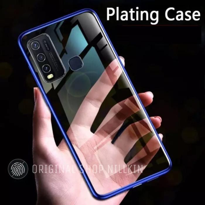 VIVO Y50 Y30 PLATING LIST ORIGINAL SILICONE SOFT CASE COVER CAFELE Hitam - Main Image