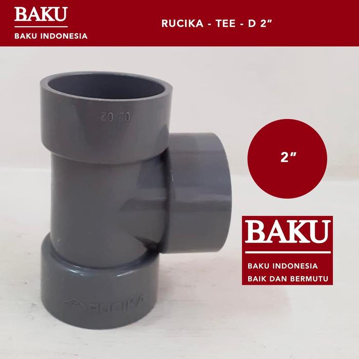 Gambar Rucika Tee D 2" / Tee 2" Rucika dari Baku Indonesia undefined Tokopedia