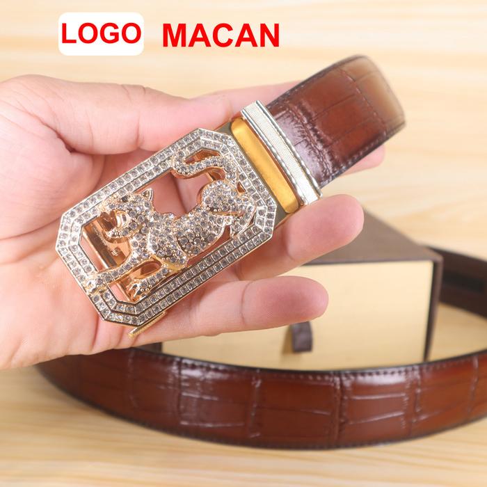 Gambar SABUK- GESPER- IKAT PINGGANG PRIA KULIT LOGO KUDA KEREN IMPORT GOLD - MACAN dari tokopasarindo undefined Tokopedia