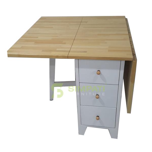 Gambar Meja Makan Lipat Milna - Meja Saja dari Simpati Furniture undefined Tokopedia