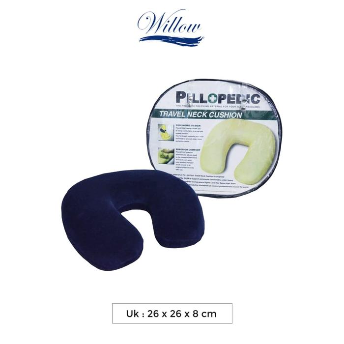 Gambar Bantal Leher Memory Foam / Willow Pillopedic Neck Cushion (BLUE) dari Willow Premium Pillow undefined Tokopedia