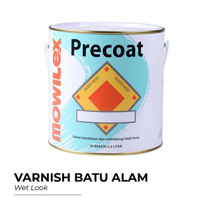 Gambar Mowilex Varnish Batu Alam Cat Varnish 2.5 L - Wet Look dari Mowilex Indonesia undefined Tokopedia