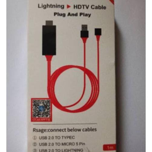Kabel Mhl Hdmi In Adapter Micro Usb Type C Iphone Panjang 1m