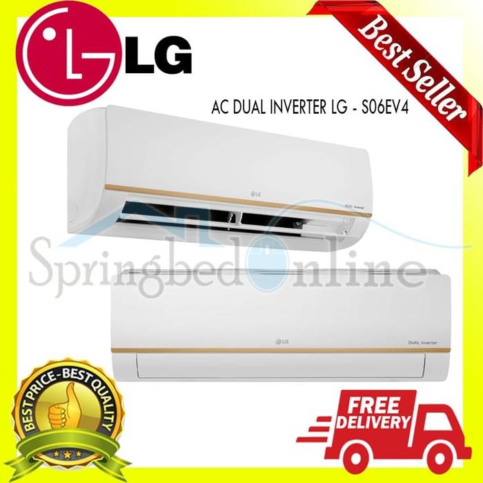 Jual Ac Dual Inverter Lg 0 5 Pk S06ev4 Garansi Resmi Kota Semarang Springbed Online 