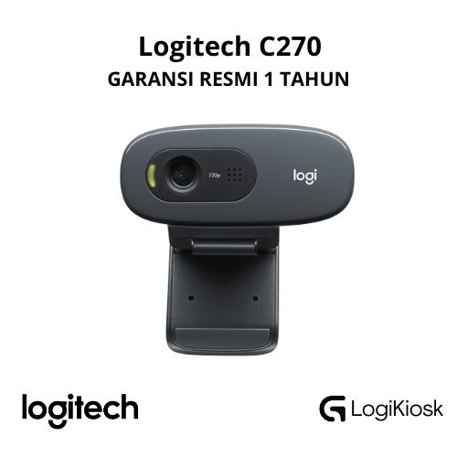 Gambar LOGITECH C270 HD Webcam 720P - GARANSI RESMI - C270 dari LogiKiosk undefined Tokopedia