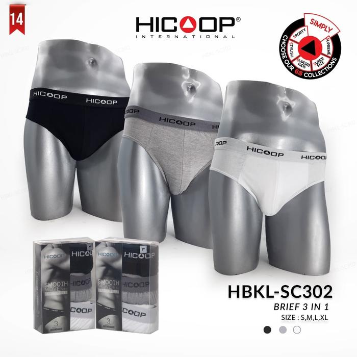Jual Celana Dalam Pria Hicoop Men Hbkl-sc302 Brief 3 In 1 - Xl - Jakarta Barat - Hicoop Tokopedia