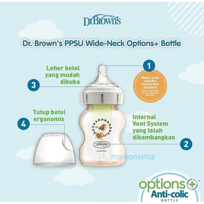 Jual Ppsu Dr Brown Browns Ppsu Options Plus Wide Neck Bottle 150ml Jakarta Utara Maison Baby Tokopedia