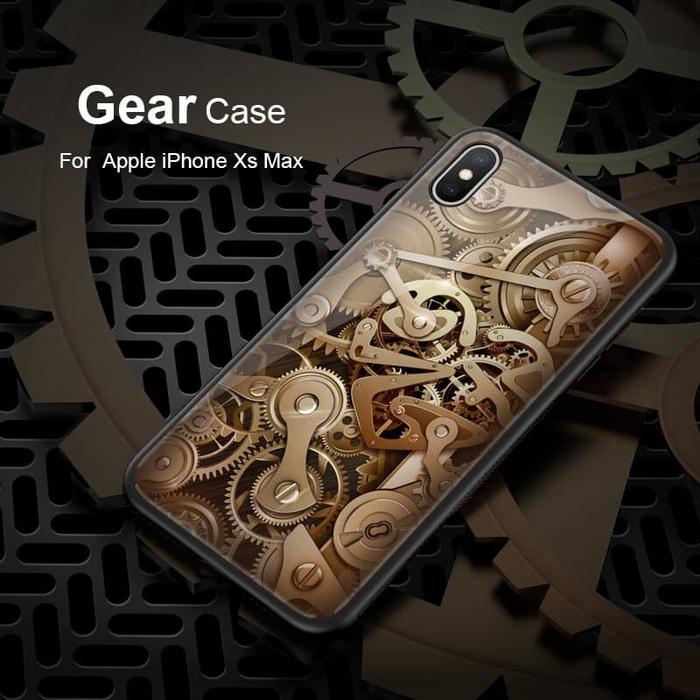 Gambar IPHONE XS MAX 6.5 NILLKIN GEAR PATTERN TEMPERED GLASS HARD CASE COVER - Gear Series dari Case Thebest undefined Tokopedia