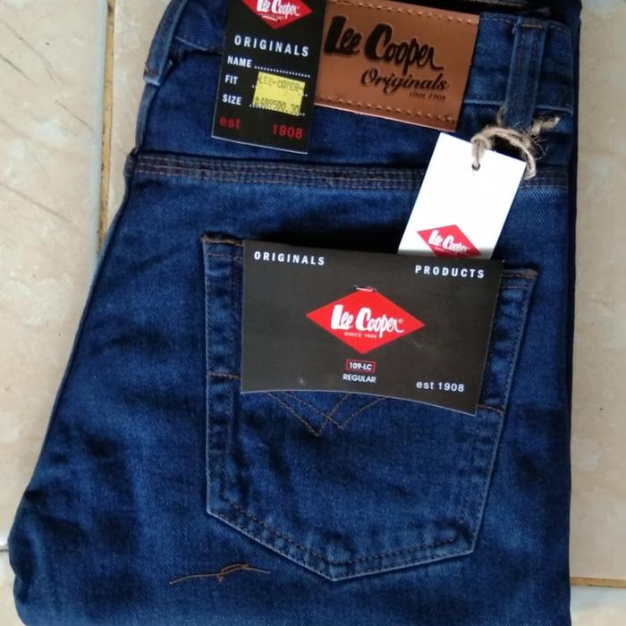 Gambar CELANA JEANS REGULER/CELANA JEANS Basik LEE COPER - Blublack, 30 dari Class Jeans undefined Tokopedia