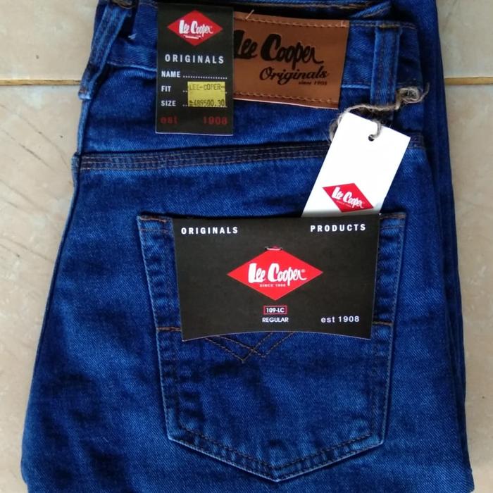 Gambar CELANA JEANS REGULER/CELANA JEANS Basik LEE COPER - Biru, 33 dari Class Jeans undefined Tokopedia