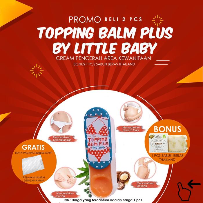 Gambar TOPING BALM PLUS BY LITTLE BABY KEMASAN OVAL ORIGINAL dari Koleksi Mama Caca undefined Tokopedia