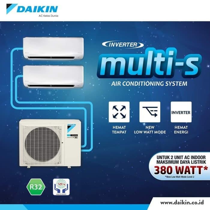 Jual Ac Daikin Multi S 1 2 Pk 1 2 Pk 2mkc30qvm4 15 15 Multi Split Kota Denpasar Terbaiktronics Bali 