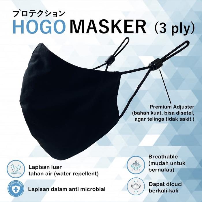 Gambar Masker Kain 3 ply Non Medis Water Repellant Bisa Dicuci Ulang dari Toko Om Sugi undefined Tokopedia