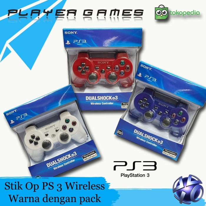 Jual Stik Ps 3 Stick Ps3 Ds3 Ori Pabrik Warna Dengan Box Packing Merah Jakarta Barat Playergames Tokopedia