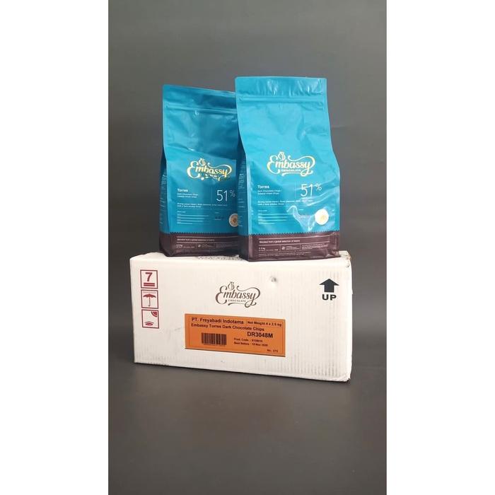 Gambar TULIP Dark Bittersweet Couverture Chocolate Choco Chip 250 gr Embassy dari MAMA BAKING SUPPLY STORE undefined Tokopedia