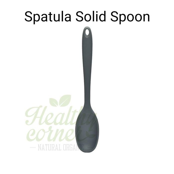 Gambar Silicone Spatula Silikon ( Sutil BPA Free Food Grade ) - Solid Spoon dari healthycornersby undefined Tokopedia