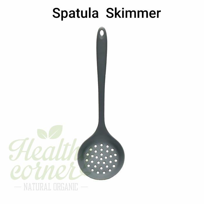Gambar Silicone Spatula Silikon ( Sutil BPA Free Food Grade ) - Skimmer dari healthycornersby undefined Tokopedia