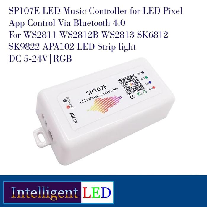 Gambar SP107E Music Controller for LED Pixel Bluetooth 4.0 for WS2812, WS2811 dari Intelligent LED undefined Tokopedia