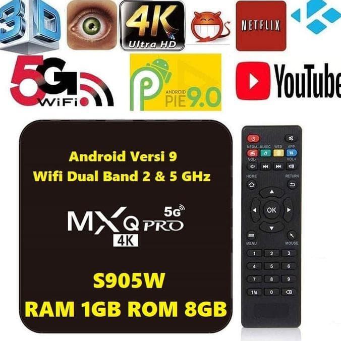 Jual Android Tv Box Mxq Pro 5G 1/8 1Gb 8Gb Smart Tv 4K Ultra Hd