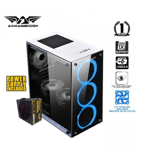 Gambar Casing Armaggeddon NIMITZ TR 1100 Include PSU & Fan Black - Putih - Hitam dari PojokITcom Pusat IT Comp undefined Tokopedia