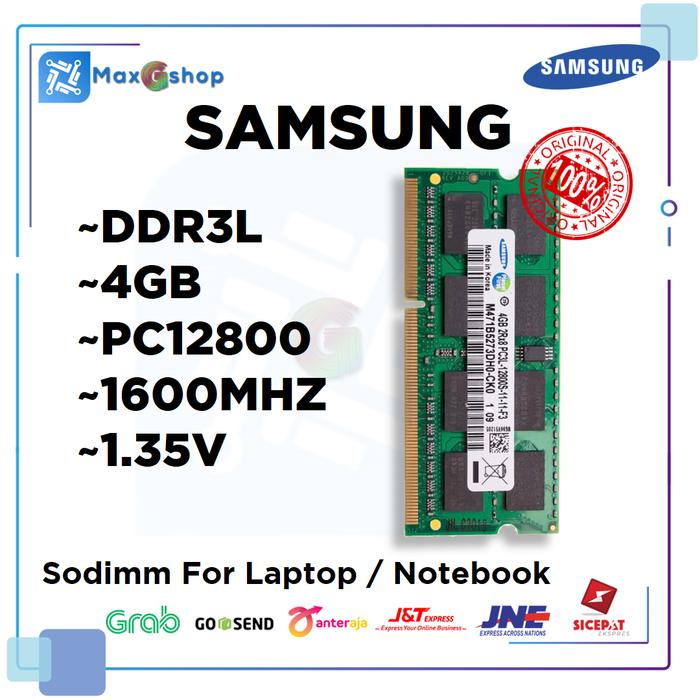 Jual MEMORY RAM LAPTOP DDR3L 4GB SAMSUNG PC12800 1600Mhz ORI