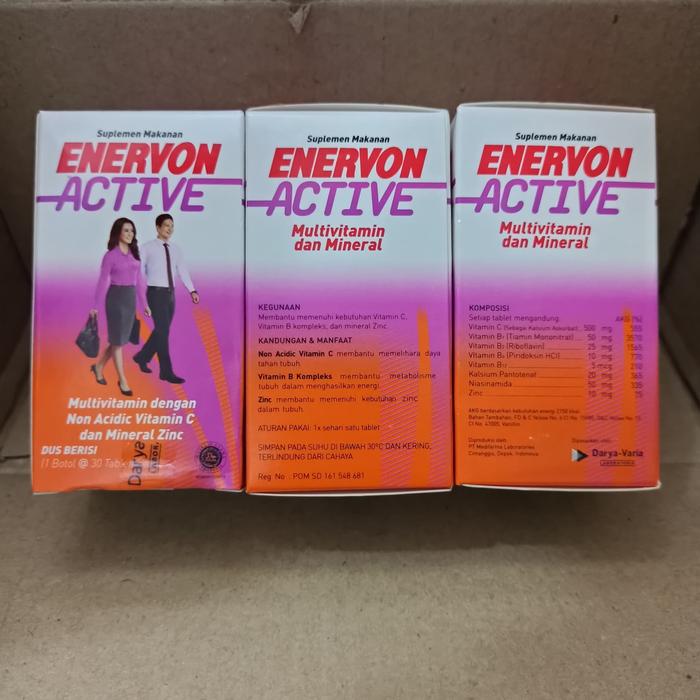 Gambar ENERVON ACTIVE MULTIVITAMIN DAN MINERAL 30 TABLET dari Saudara Jaya undefined Tokopedia