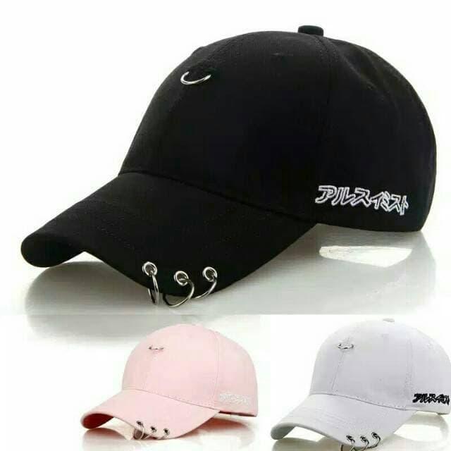 Topi Korea Ring Hip Hop Kpop Suga BTS Wanna One Hitam