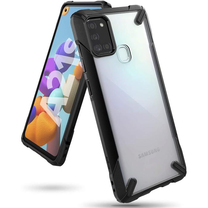 Gambar Case Samsung Galaxy A21s RINGKE Fusion X Anti Crack Casing ORIGINAL - BLACK dari WIEDE Shop undefined Tokopedia
