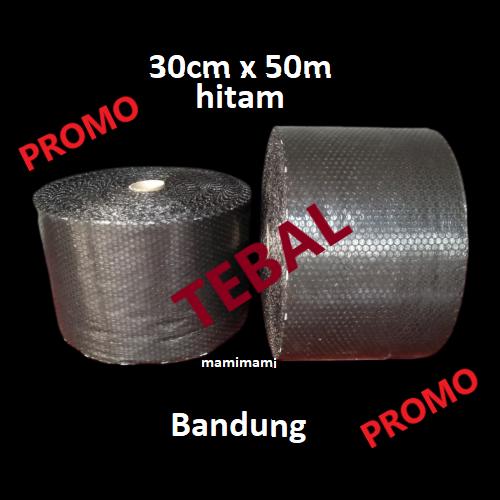 Gambar Bubble wrap hitam 30CM x 50M bagus tebal bubblewrap Bandung dari mamimami official undefined Tokopedia