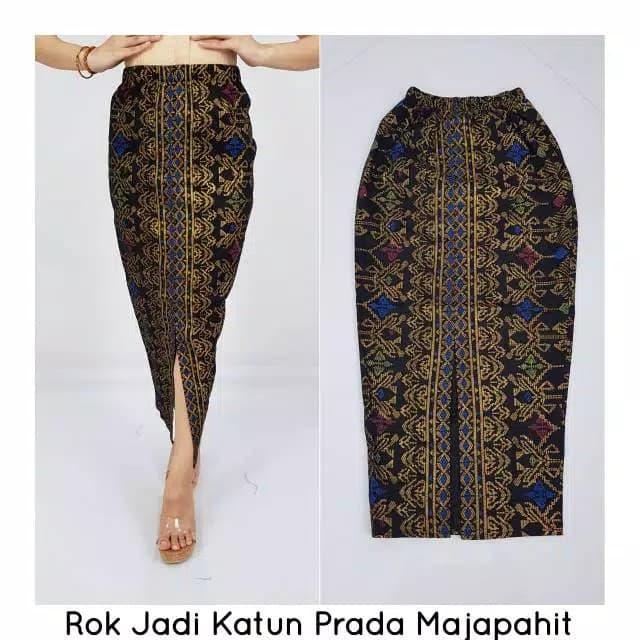 Gambar ROK PANJANG PRADA KATUN PRINT BAWAHAN KEBAYA UK ALL SIZE - motif majapahit, all size dari VIVA KEBAYA BALI 2 undefined Tokopedia