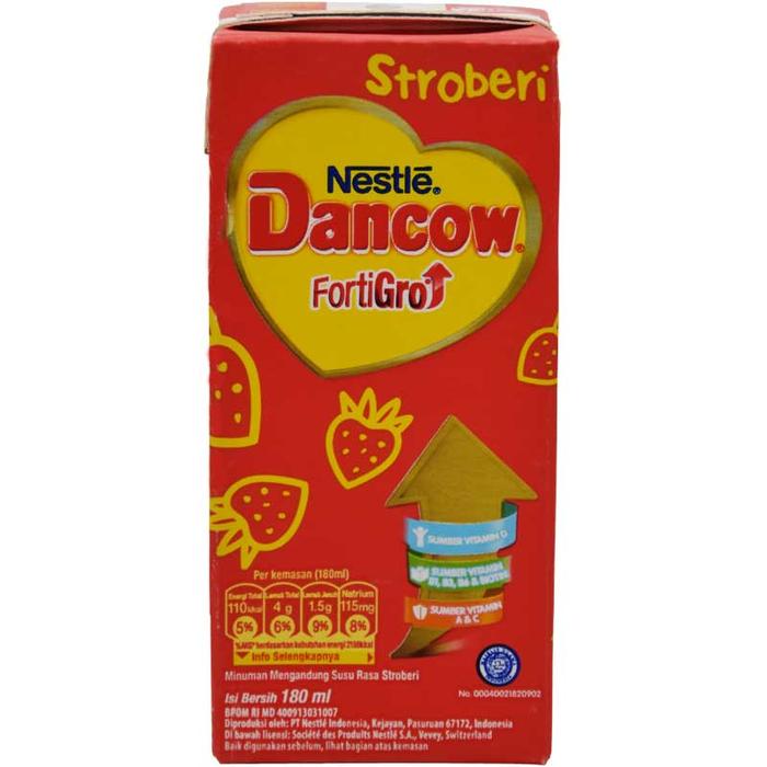 Jual Nestle Dancow Fortigro Susu Uht Rasa Stroberi 180ml Kota Surabaya Toko Mursalim Sby Tokopedia