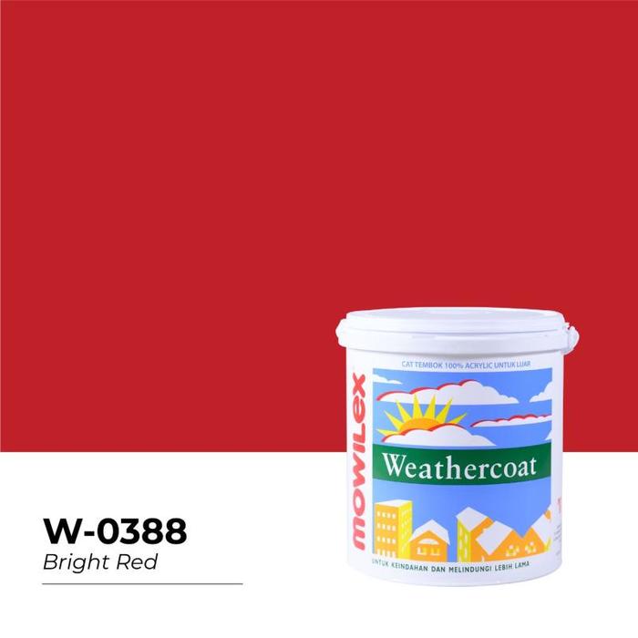 Gambar Mowilex Weathercoat Cat Tembok Eksterior (2/2) - 2.5 Ltr - Bright Red dari Mowilex Indonesia undefined Tokopedia