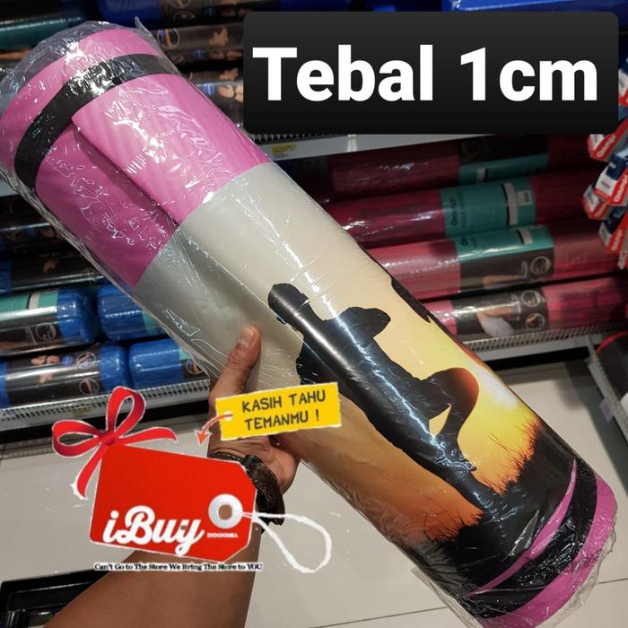 Gambar Berwyn Workout Yoga Mat Matras P 183cm x 61cm Tebal 10mm/1cm - Merah Muda dari iBuy undefined Tokopedia