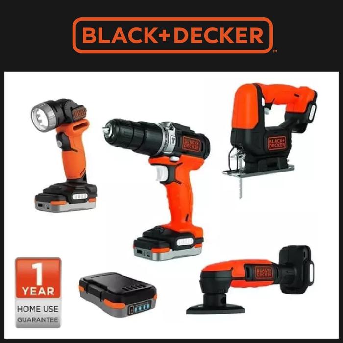 Promo Black Decker Gopak 4-Tool Combo Kit 4 In1 Perkakas Bdck123S1S-B1 -  Jakarta Timur - Black+Decker | Tokopedia