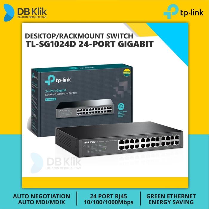 Tp-Link Desktop Switch Tl-SG1024D 24 Port 10/100/1000 Gigabit