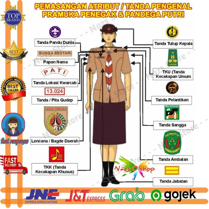 Jual Atribut Tanda Pengenal Pramuka Penegak Dan Pandega Putri Tnda Pelantikan Jakarta Selatan Anas Cellular Tokopedia