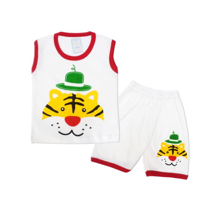 Gambar Wakakids Setelan Baju Singlet Bayi Anak Laki Laki Usia 3-4 Bulan 3507 - Merah dari Wakakids undefined Tokopedia