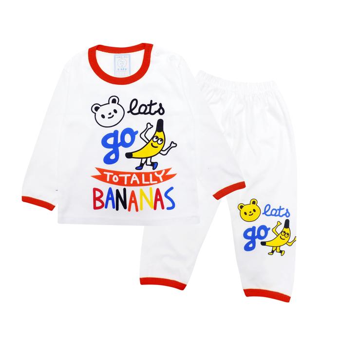 Gambar Wakakids Piyama Bayi Anak Laki Laki Motif Banana Usia 3-4 Bulan 3508 - Merah dari Wakakids undefined Tokopedia