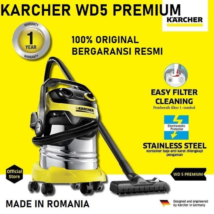 Gambar Karcher WD5 Premium Vacuum Cleaner Wet and Dry 25 Liter Karcher WD 5 dari ClickTools undefined Tokopedia