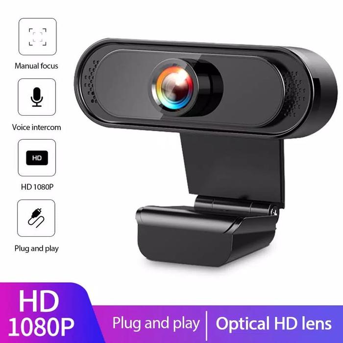 Webcam Pc Full Hd 1080p Camera Laptop Online Meeting Gaming Video Call